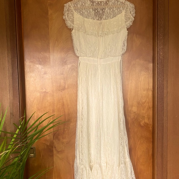 Gunne Sax lace maxi dress - Picture 3 of 4
